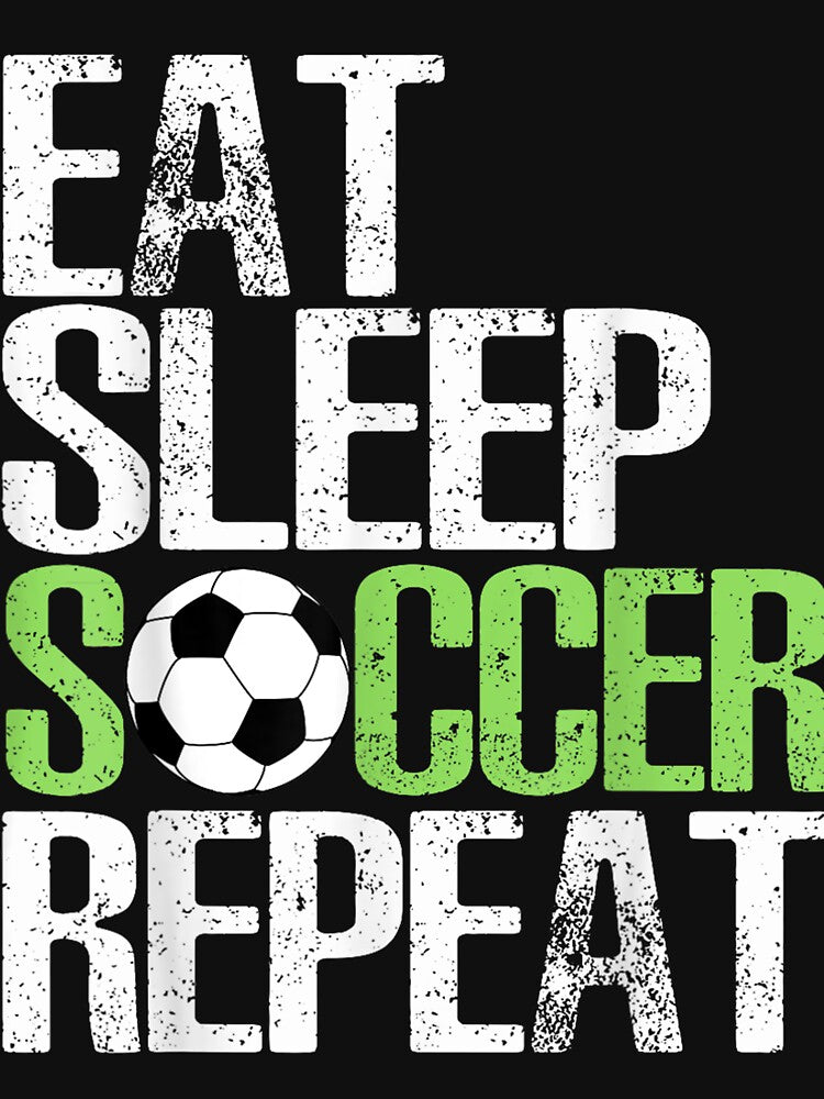 Eat Sleep Soccer Repeat Shirt Cool Sport Player Gift by JohnJClarka