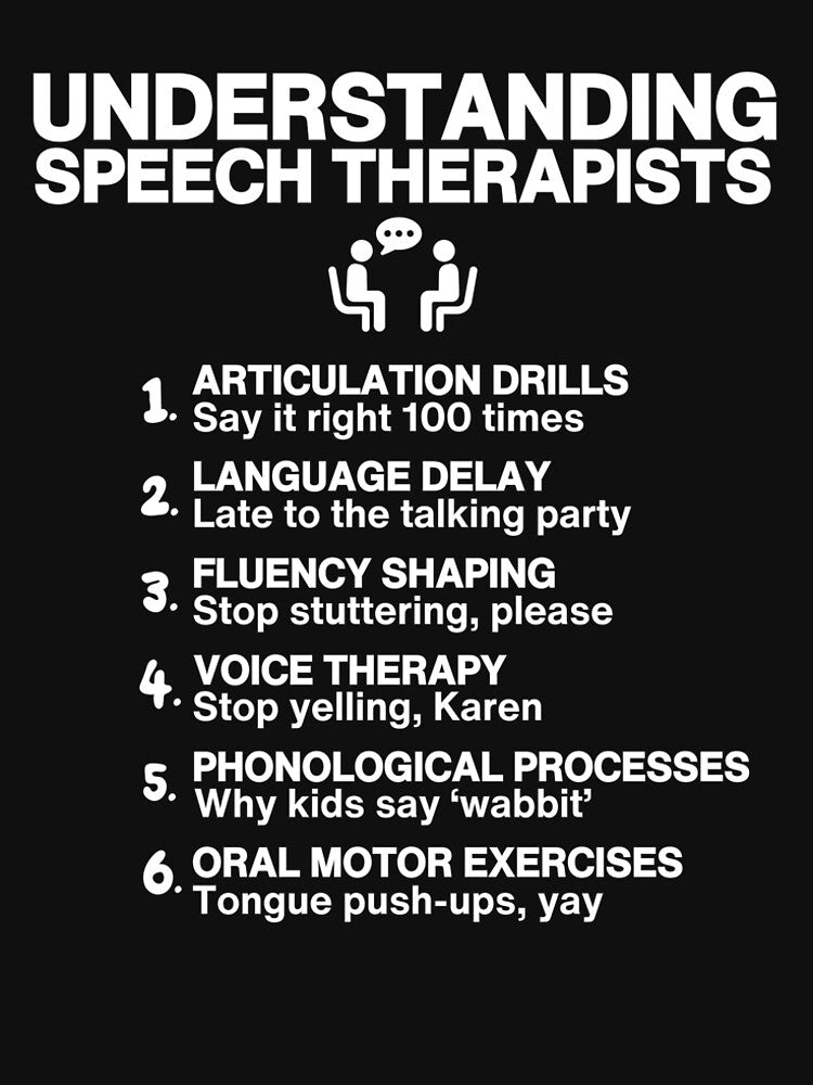 Speech Therapists Unmasked: Talking Made Hilarious (White) by MDi Studio T-Shirts, Hoodie, Sweatshirt (Image 2)