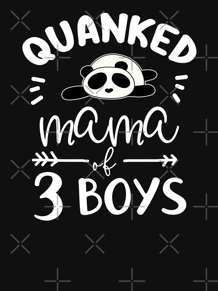 Quanked Mama of 3 Boys - Sage Green by GrimButterfly T-Shirts, Hoodie, Sweatshirt | BlankRebels.com (Image 3)