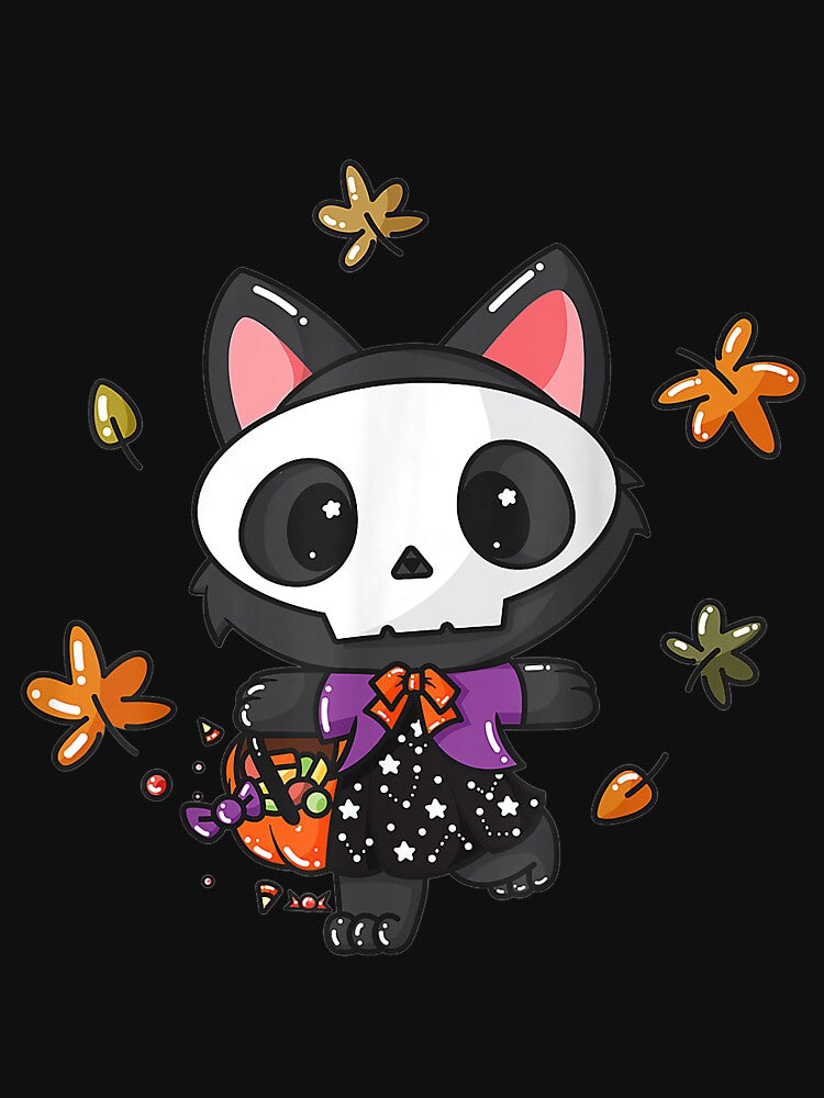 Cute Halloween Black Cat Costume by irmansw T-Shirts, Hoodie, Sweatshirt | BlankRebels.com (Image 3)