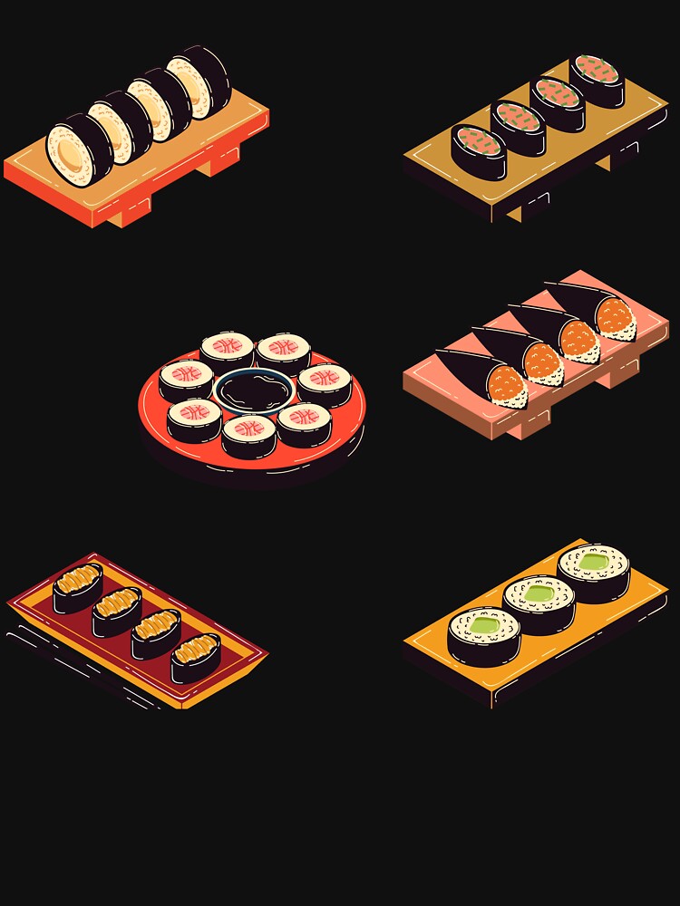 sushi sticker pack by stickers-packs T-Shirts, Hoodie, Sweatshirt | BlankRebels.com (Image 3)
