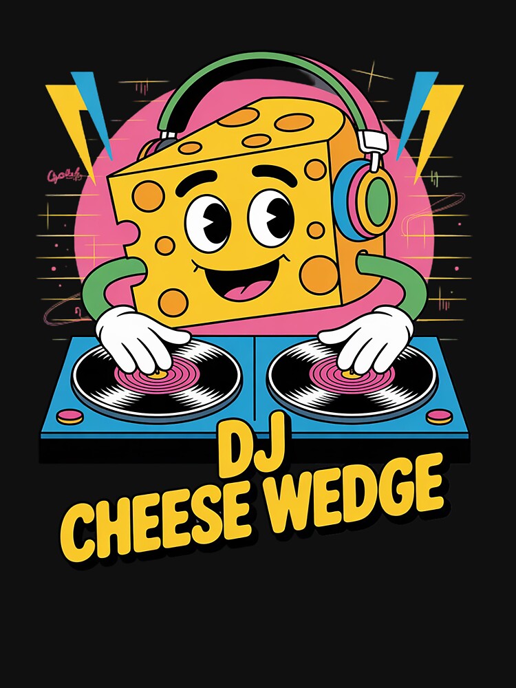 Dj Cheese Wedge Cartoon Headphones Fun by Sandrhaus T-Shirts, Hoodie, Sweatshirt | BlankRebels.com (Image 3)
