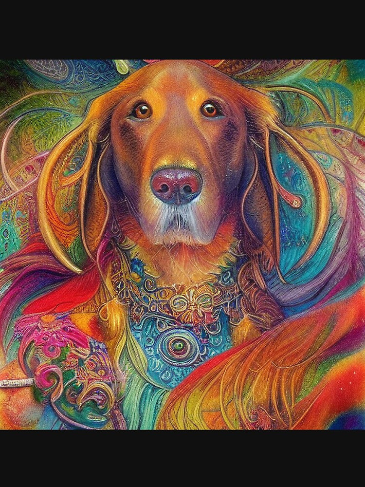 Tribal Golden Retriever Dog Art 2 by DiatomDesigns T-Shirts, Hoodie, Sweatshirt | BlankRebels.com (Image 3)