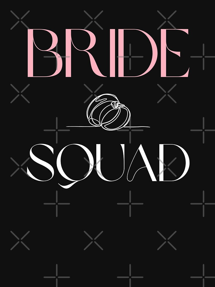 Bride Squad Design - Fun & Bold Graphic for Bridal Party and Bachelorette Gifts by Pixie-agenca T-Shirts,... (Image 3)