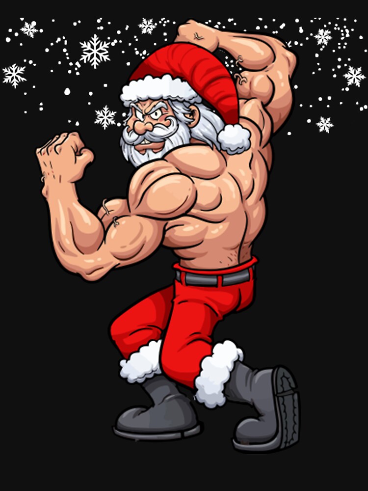 Fitness Santa Christmas Gym by Raiseofwoman T-Shirts, Hoodie, Sweatshirt | BlankRebels.com (Image 3)