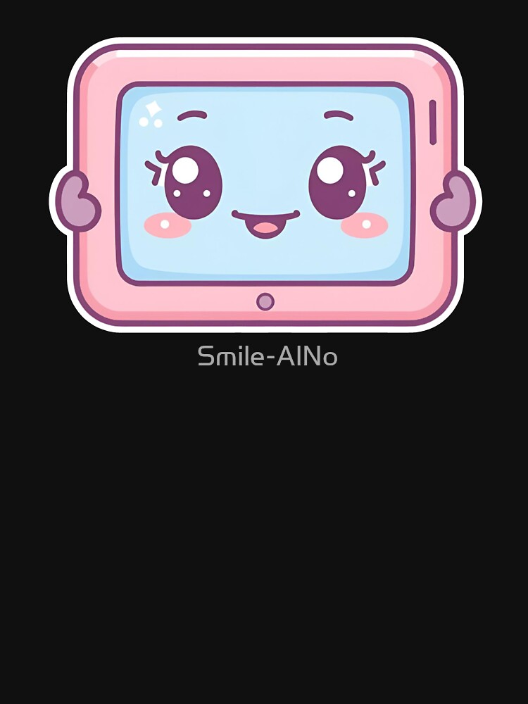 Kawaii Tablet Buddy — Pastel Cute Tech Friend Illustration by Smile-AlNo