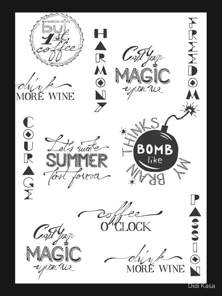 Mixed handlettering | Edition of 2016 by Didi Kasa T-Shirts, Hoodie, Sweatshirt | BlankRebels.com (Image 2)