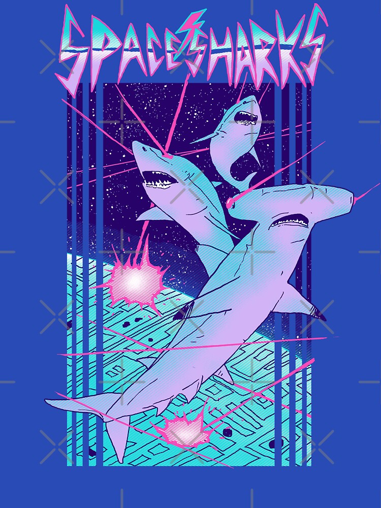 Space Sharks! by wytrab8 T-Shirts, Hoodie, Sweatshirt | BlankRebels.com (Image 3)