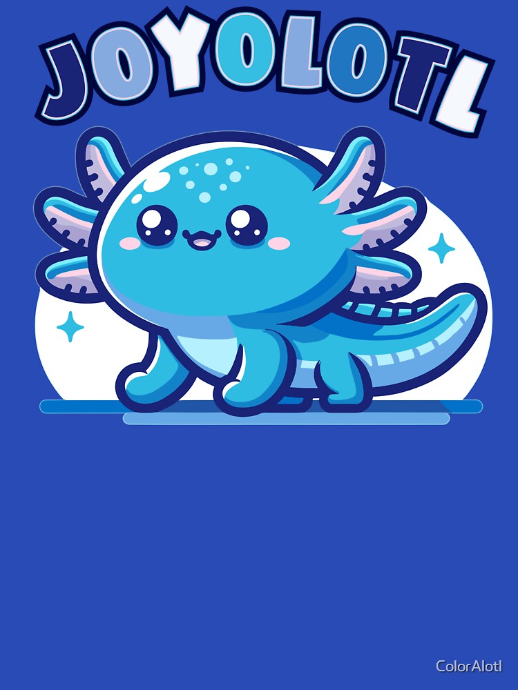 Cute Kawaii blue axolotl pun by ColorAlotl T-Shirts, Hoodie, Sweatshirt | BlankRebels.com (Image 3)