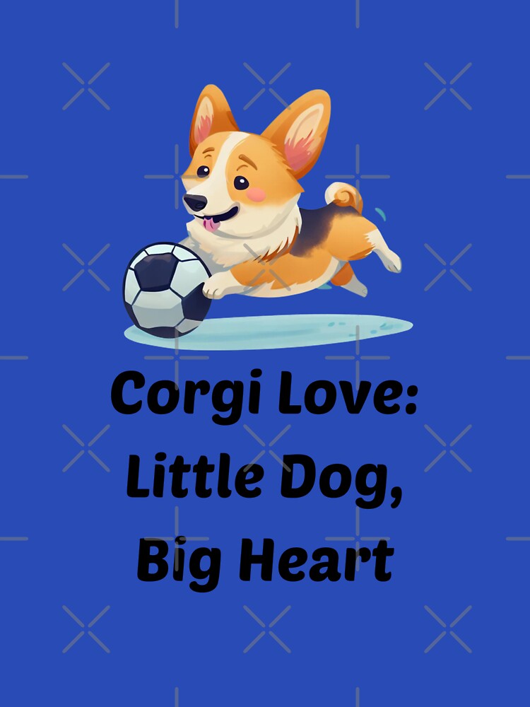 I Love Corgi Playing Soccer by DizzyShirts1