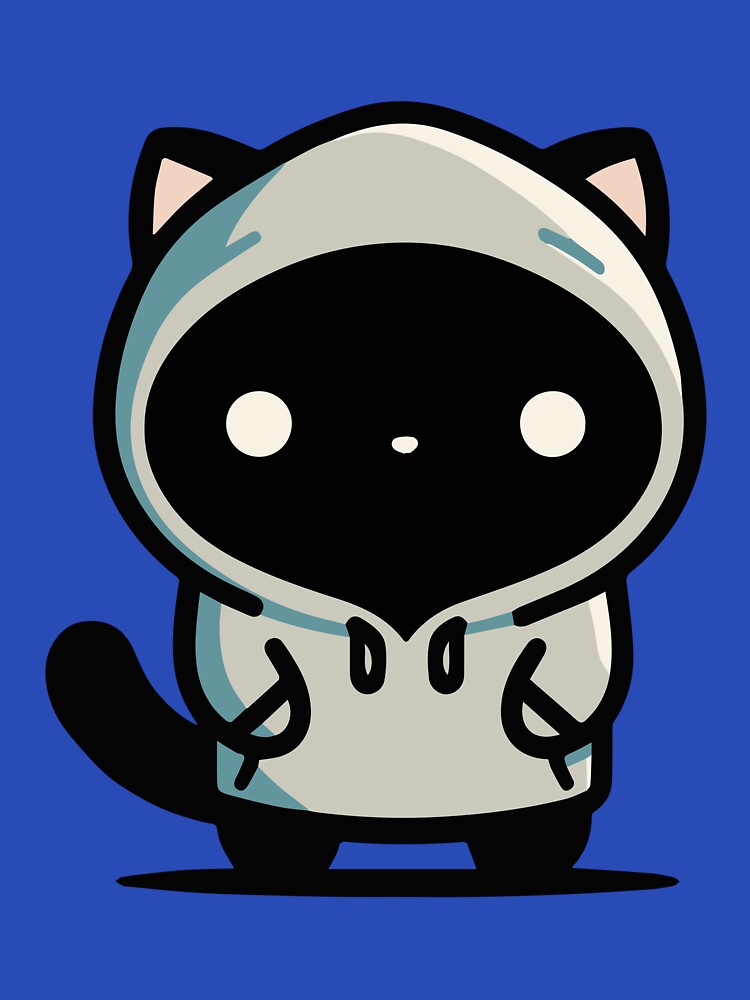 Hoodie Cat – Mysterious Introvert Cat Mom Shirt by denissmartin2020 . Sweatshirt | BlankRebels.com (Image 3)