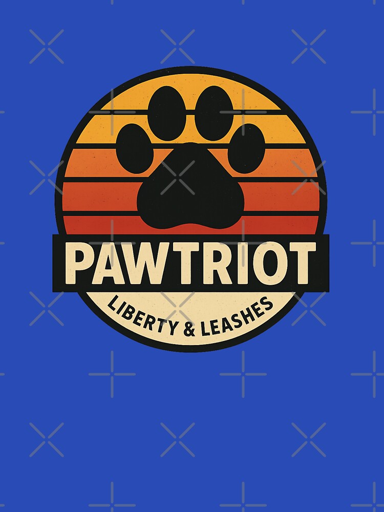 Pawtriot Retro Dog Paw Design by The Bark Side T-Shirts, Hoodie, Sweatshirt | BlankRebels.com (Image 3)