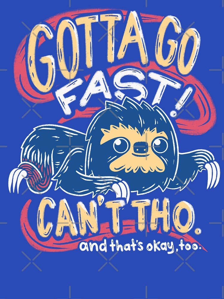 Gotta Go Fast! Can't Though - Retro Gaming Parody Sloth by abowersock
