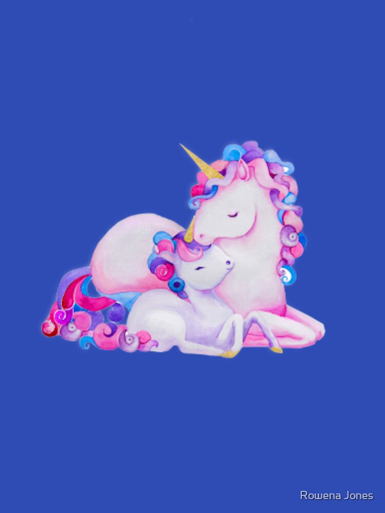 Mother Loves Daughter Family Unicorn Colorful Hair by Rowena Jones T-Shirts, Hoodie, Sweatshirt | BlankRebels.com (Image 3)
