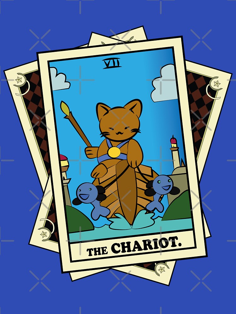 TAROT CARDS DECK | THE CHARIOT. | FORTUNE CAT by FalconLifeStore T-Shirts, Hoodie, Sweatshirt | BlankRebels.com (Image 3)