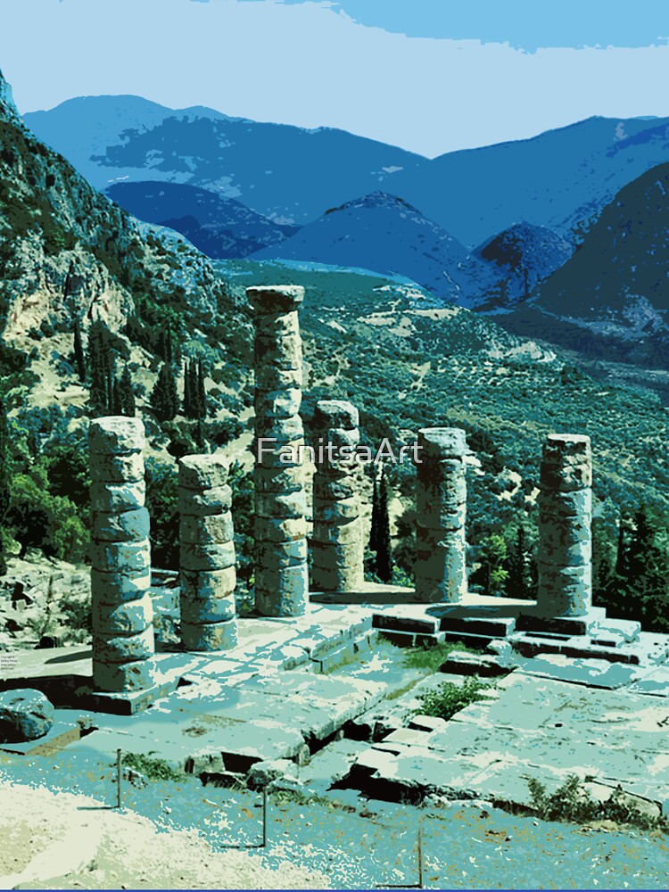 Travel Posters_Visit Delphi_Greece. by FanitsaArt T-Shirts, Hoodie, Sweatshirt | BlankRebels.com (Image 3)
