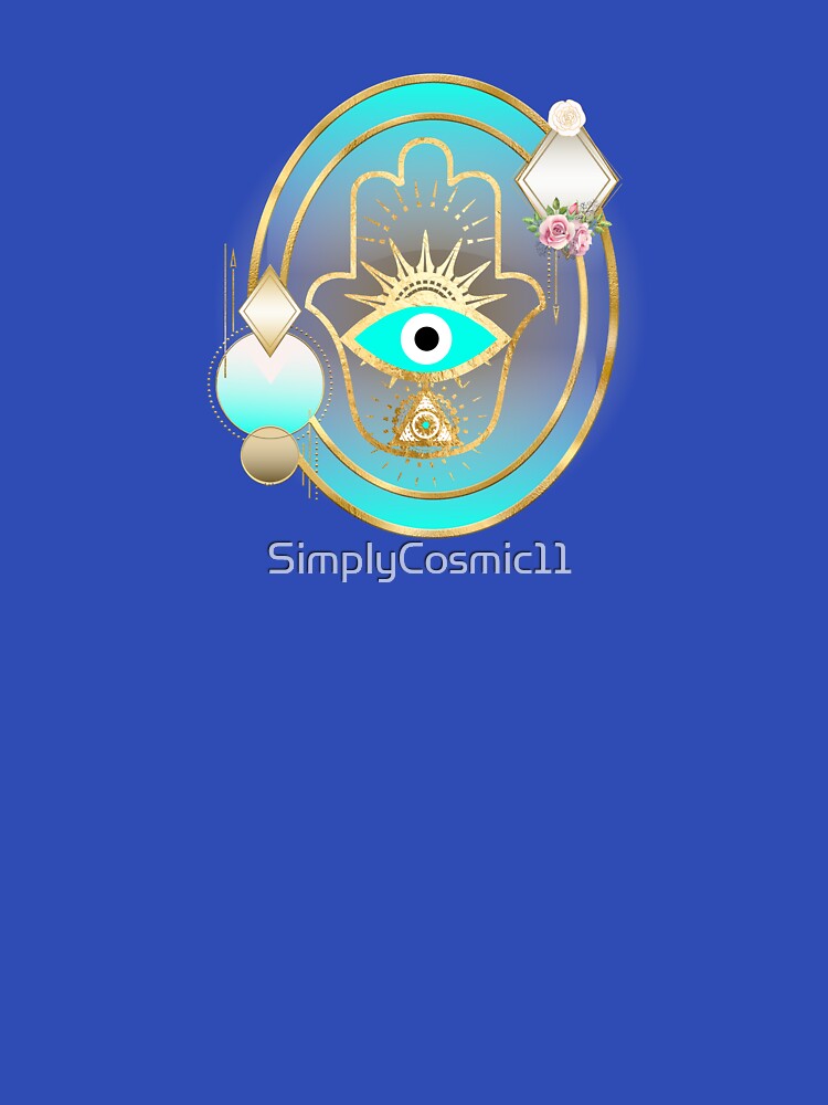 Golden Hamsa With Evil Eye by SimplyCosmic11 T-Shirts, Hoodie, Sweatshirt | BlankRebels.com (Image 3)