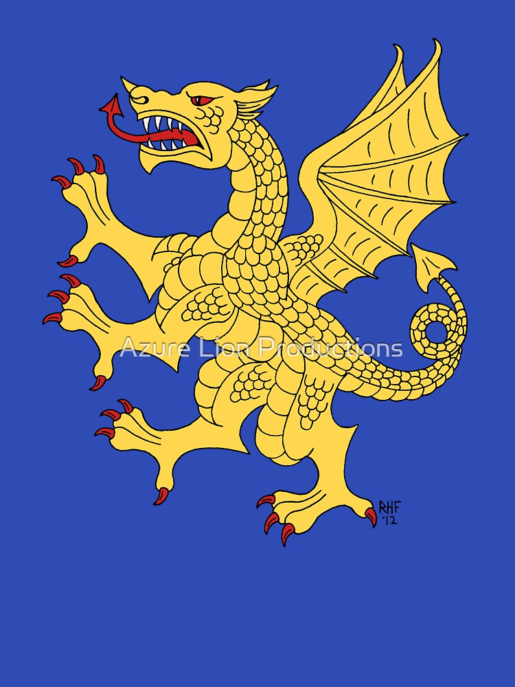 Yellow Dragon by Azure Lion Productions T-Shirts, Hoodie, Sweatshirt | BlankRebels.com (Image 3)