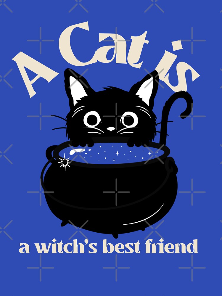 Halloween Cute Black Cat and his Cauldron by Mariana Piana T-Shirts, Hoodie, Sweatshirt | BlankRebels.com (Image 3)