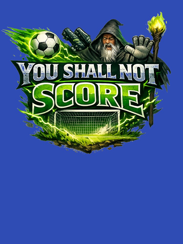 You Shall Not Score Soccer | Wizard Soccer Defense Design by DNHZstore