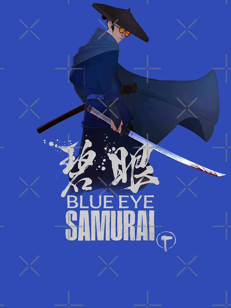 Samurai blue cape by blackdogshop