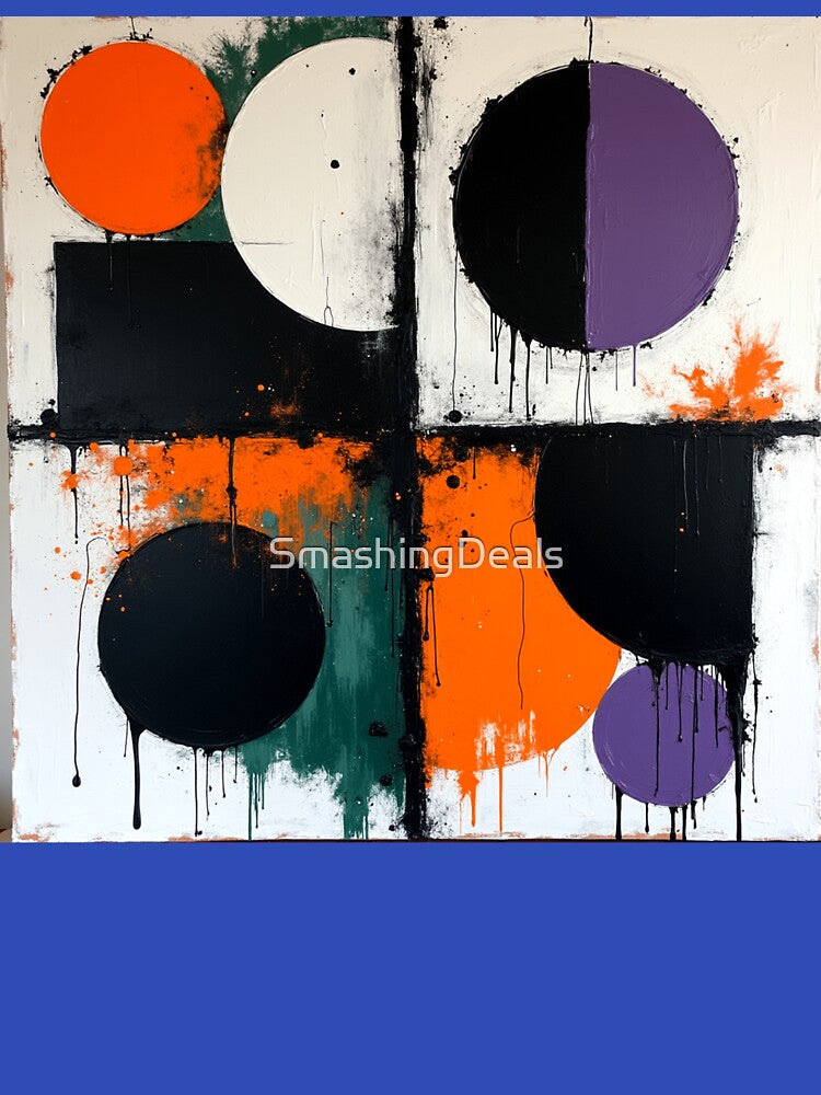 fourfold orbit colorful circular drip style geometric abstract design by SmashingDeals T-Shirts, Hoodie, Sweatshirt (Image 3)