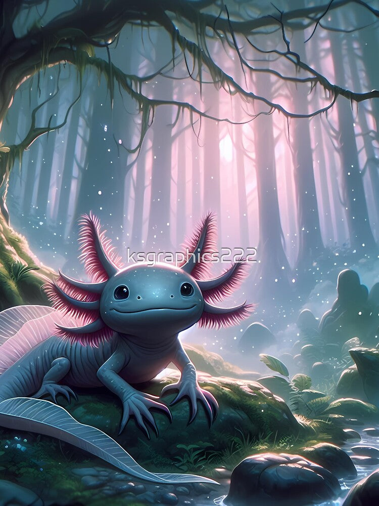 Axolotl Art #67 | Axolotl Lovers by ksgraphics222 T-Shirts, Hoodie, Sweatshirt | BlankRebels.com (Image 3)