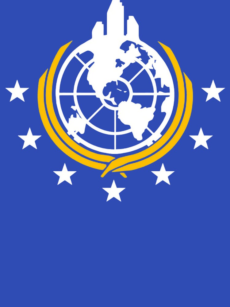 Super Earth Logo Blue Variant by Blxck-Noise-Clothing T-Shirts, Hoodie, Sweatshirt | BlankRebels.com (Image 3)