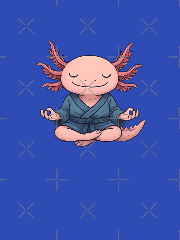 Zen Axolotl – Meditating Amphibian in Comic Style by Art Happens T-Shirts, Hoodie, Sweatshirt | BlankRebels.com (Image 3)