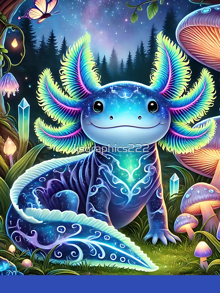 Axolotl Art #168 | Axolotl Lovers by ksgraphics222 T-Shirts, Hoodie, Sweatshirt | BlankRebels.com (Image 3)