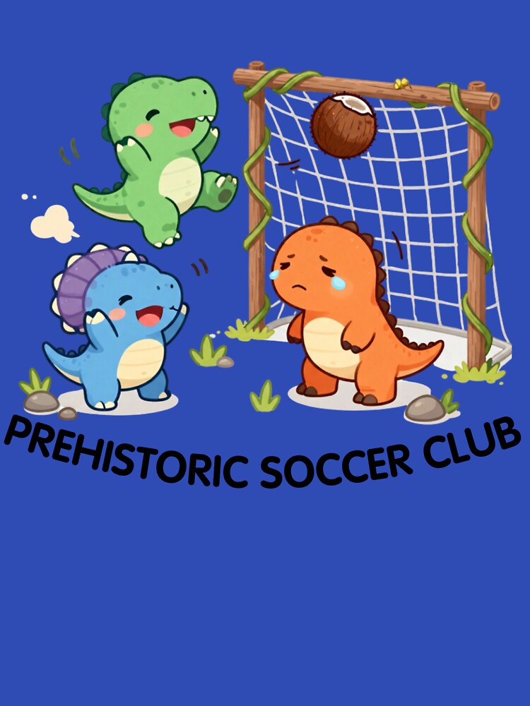 Prehistoric Soccer Club – Cute Dinosaur Soccer Team Design by BCapybara