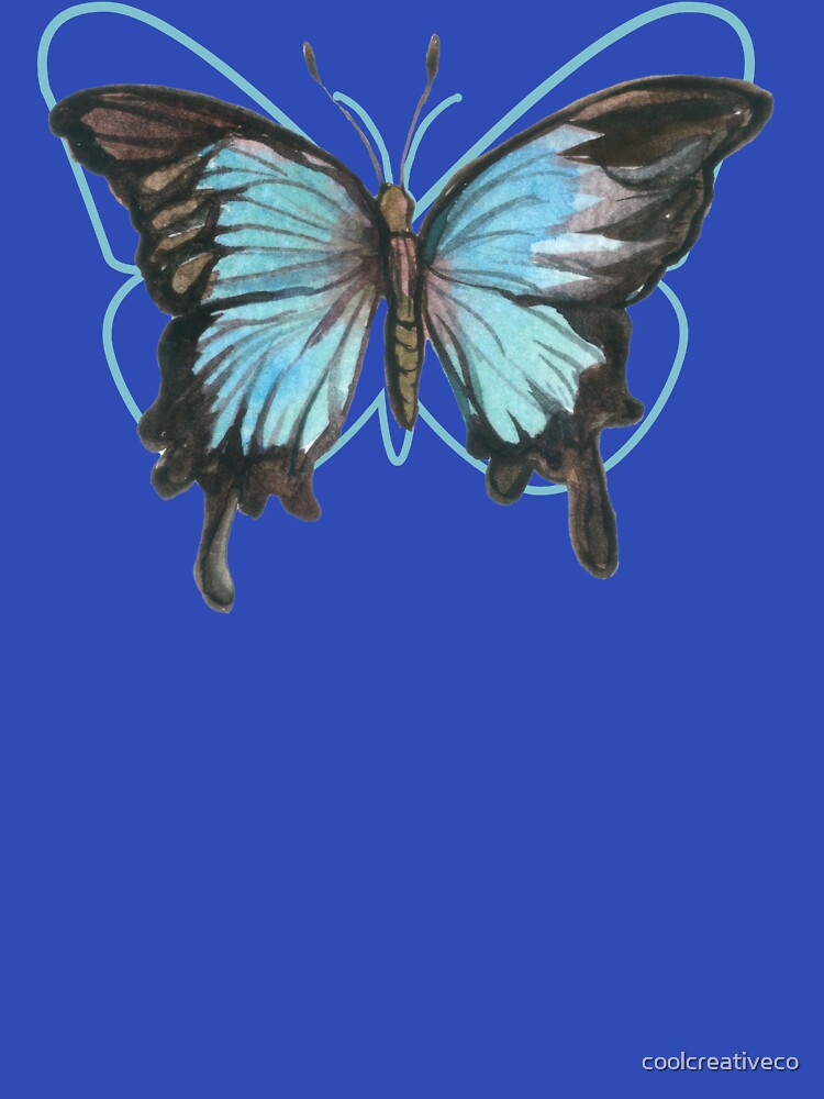 butterfly blue y2k by coolcreativeco T-Shirts, Hoodie, Sweatshirt | BlankRebels.com (Image 3)