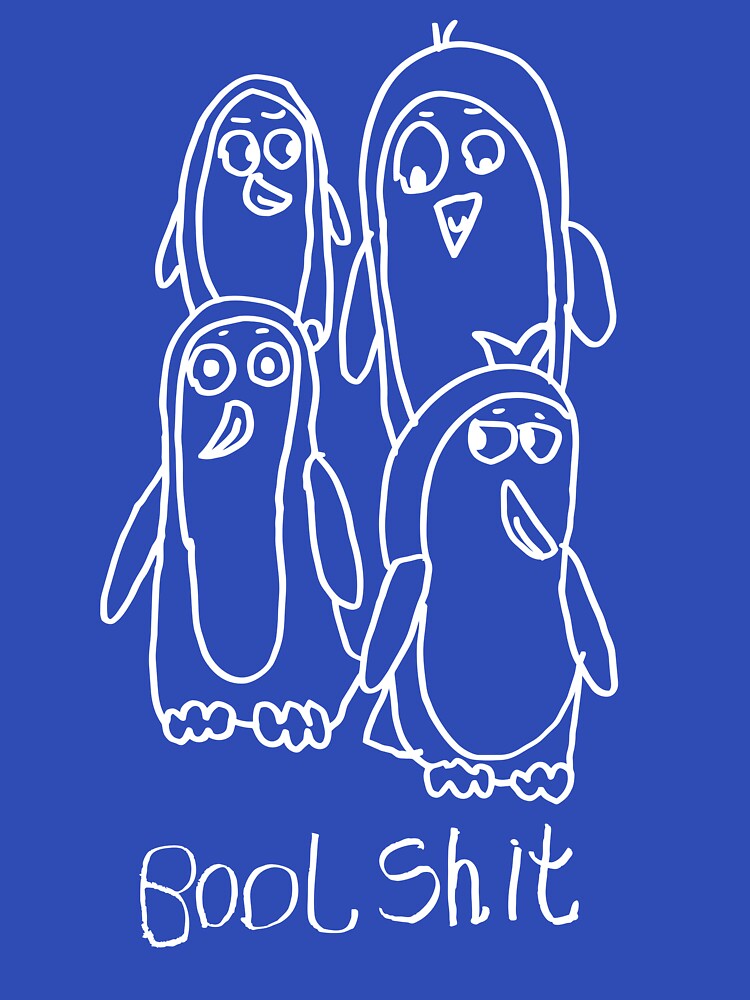 Flight of the Penguins - white by Bool-Shit-Ts T-Shirts, Hoodie, Sweatshirt | BlankRebels.com (Image 3)