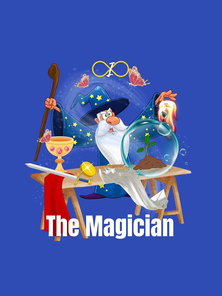The Magician - Major Arcana Tarot Card fun interpretation by ArtElleDesigns T-Shirts, Hoodie, Sweatshirt (Image 3)