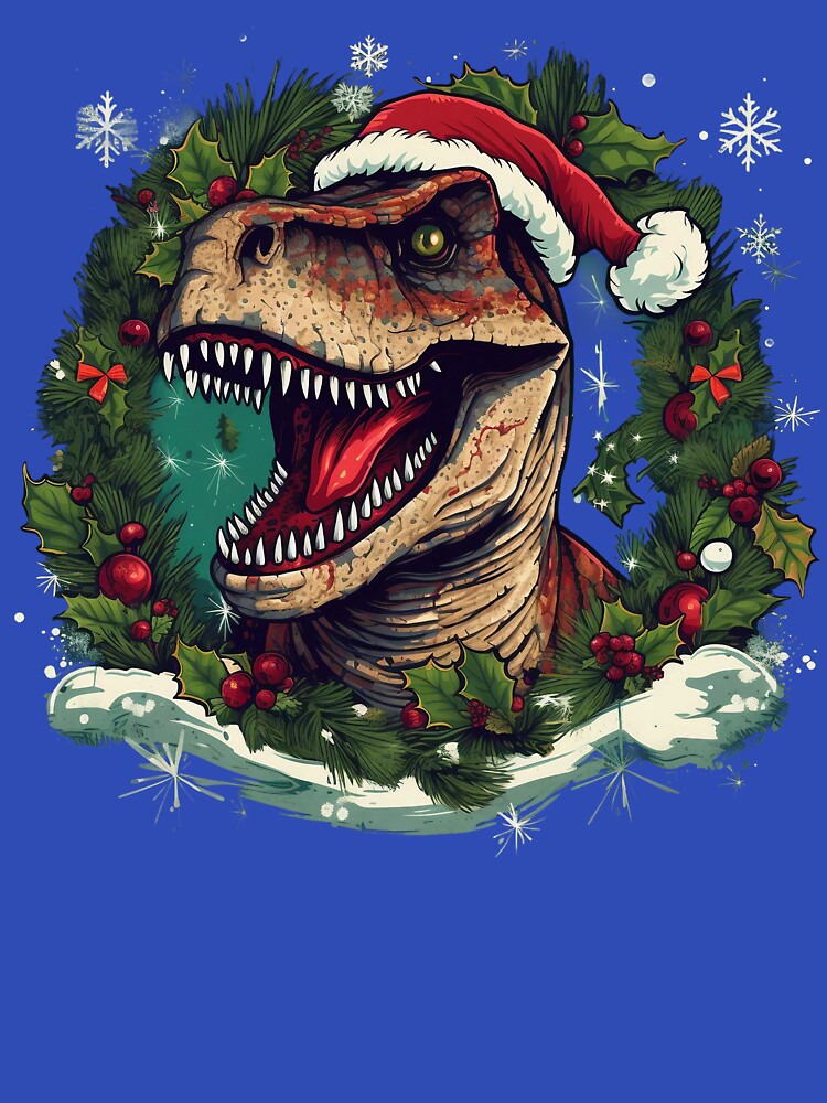 T-Rex Christmas by vladocar T-Shirts, Hoodie, Sweatshirt | BlankRebels.com (Image 3)