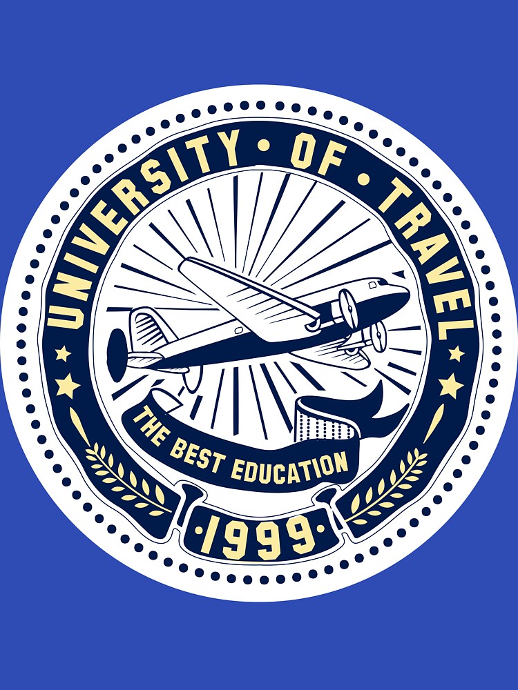 University of Travel Round Logo by groovygear T-Shirts, Hoodie, Sweatshirt | BlankRebels.com (Image 3)