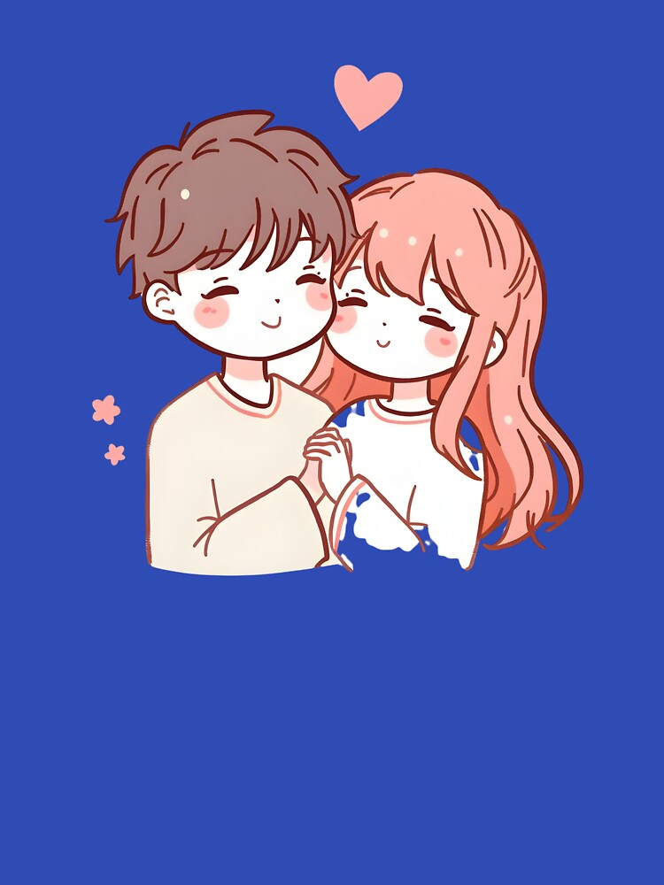 Cute Loving Couple Cartoon Illustration by StormVape T-Shirts, Hoodie, Sweatshirt | BlankRebels.com (Image 3)