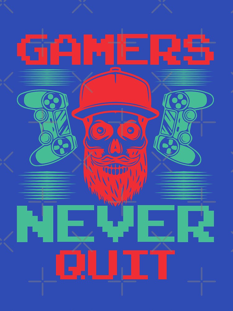 Gamers Never Quit by Vividy T-Shirts, Hoodie, Sweatshirt | BlankRebels.com (Image 3)