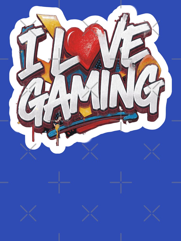 I Love Gaming #102 - Graffiti Art, Cool Gamer Street Style Design by A2JRetro T-Shirts, Hoodie, Sweatshirt (Image 3)