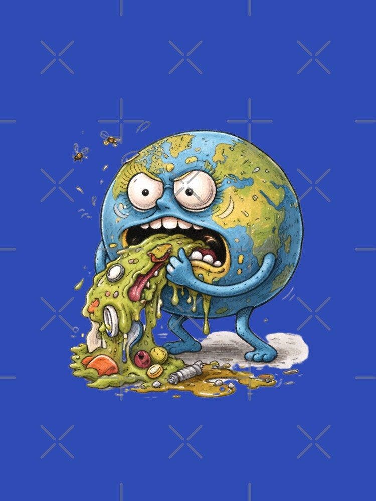 Unhinged Planet Cartoon – Chaotic Weird Character by Ivy-Triggs T-Shirts, Hoodie, Sweatshirt | BlankRebels.com (Image 3)
