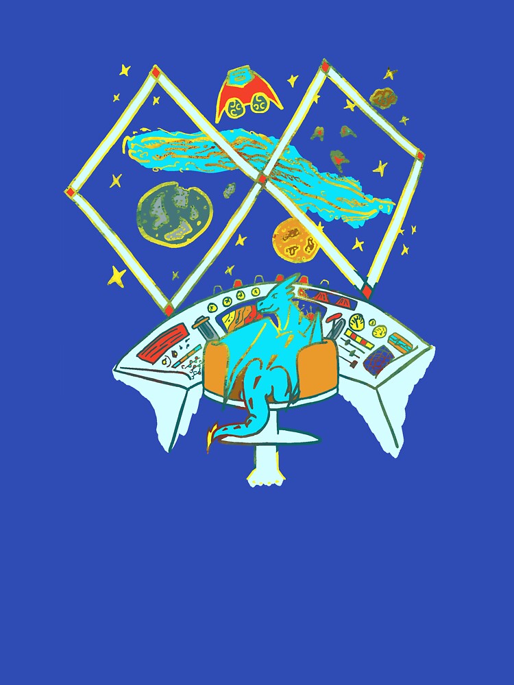Spaceship Captain Dragon by PrideofDragons T-Shirts, Hoodie, Sweatshirt | BlankRebels.com (Image 3)