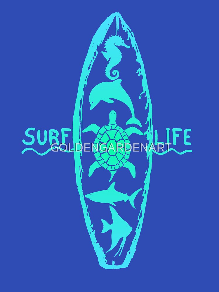 surfer's life by GOLDENGARDENART