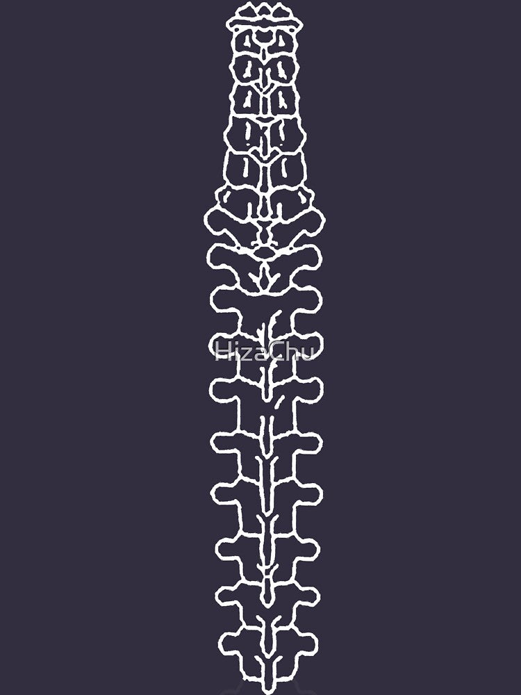 VERTEBRAE IN WHITE by HizaChu T-Shirts, Hoodie, Sweatshirt | BlankRebels.com (Image 2)