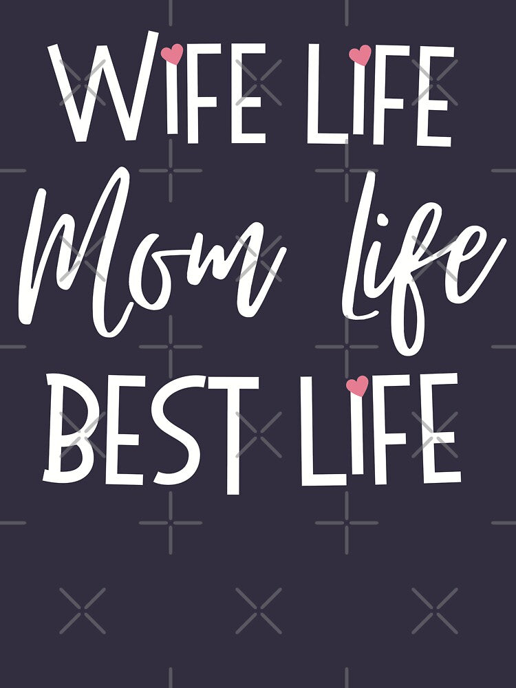 Wife life, Mom life, Best life by KlaraMacinka T-Shirts, Hoodie, Sweatshirt | BlankRebels.com (Image 2)