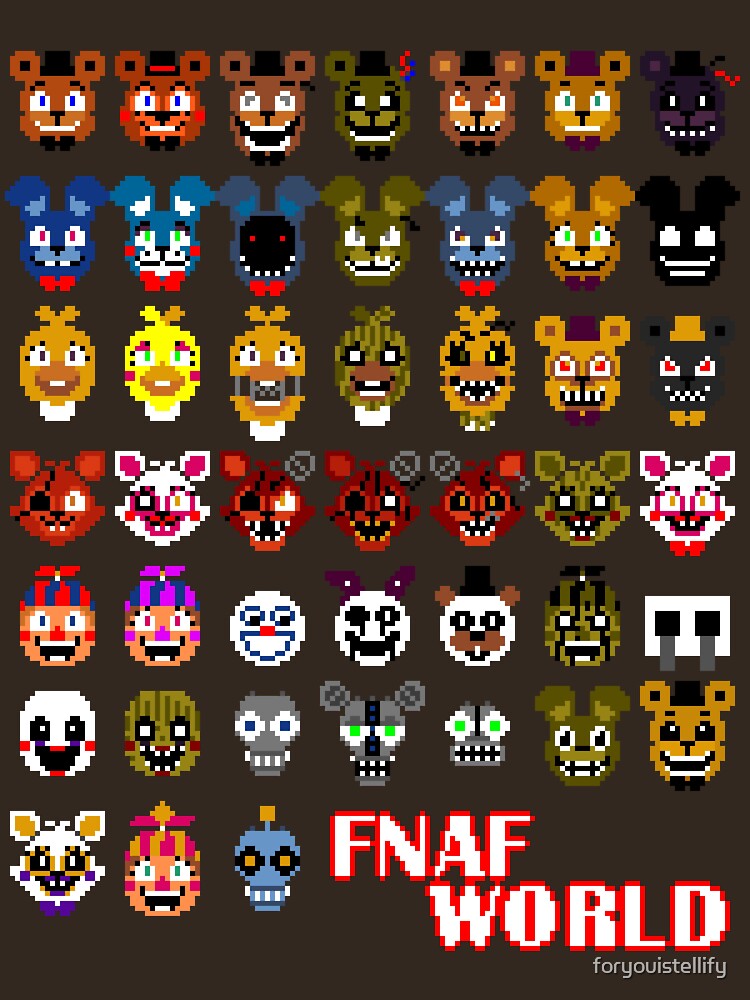 FNAF World by foryouistellify T-Shirts, Hoodie, Sweatshirt | BlankRebels.com (Image 3)