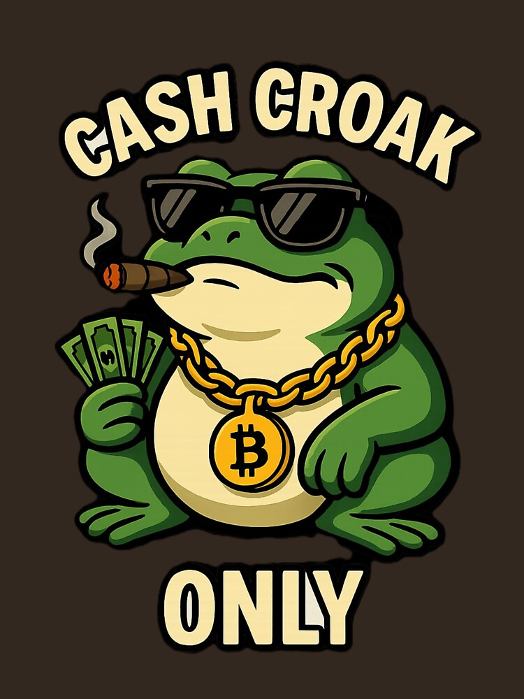 Gangsta Frog – Cash Croak Only Meme Design by OxiSkor T-Shirts, Hoodie, Sweatshirt | BlankRebels.com (Image 3)