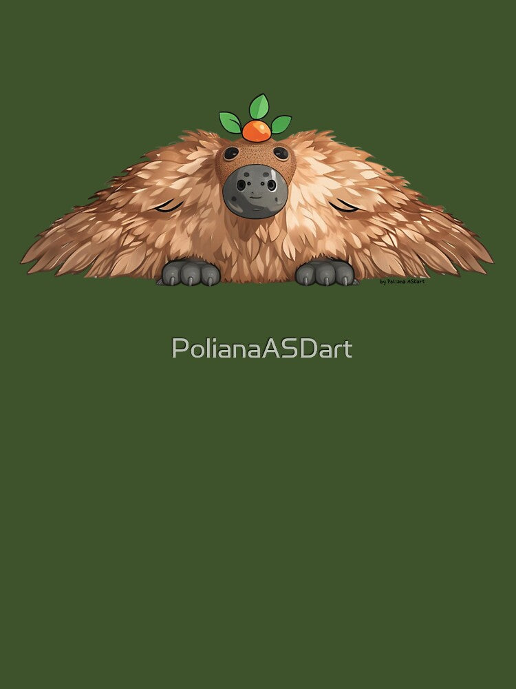 Cute Psychedelic Capybara Puppy by PolianaASDart T-Shirts, Hoodie, Sweatshirt | BlankRebels.com (Image 3)