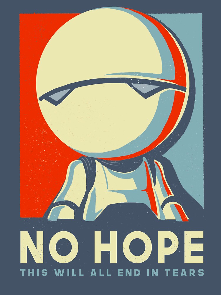 No hope Marvin - Funny Voting Sign Parody - Hitchhiker's Guide to the Galaxy by BlancaVidal