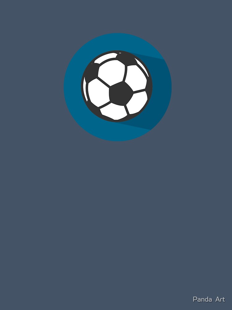 soccer ball vector art  football simple blue BG shade by Panda  Art