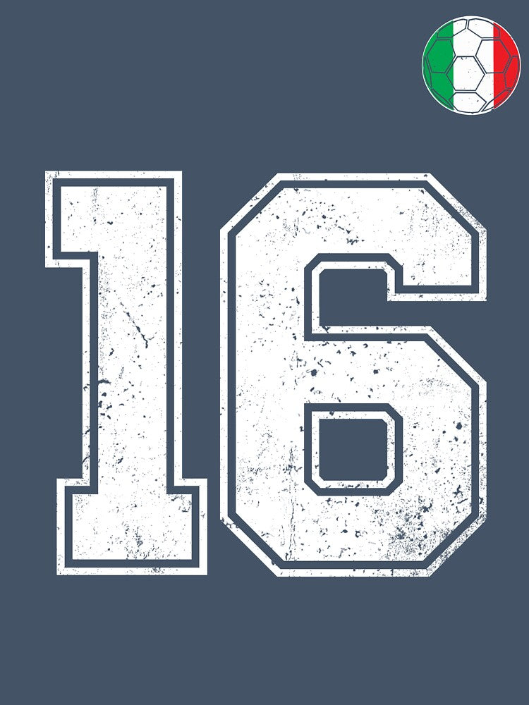 Italy Soccer Number 16 Vintage Sports Fan by RoyesButler